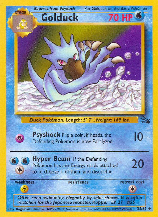 Fossil set Golduck #35/62 unlimited